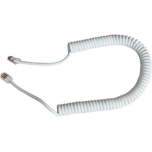 DL S8 Alarmtech DL Cordon spiralé S8 boucle de porte 2.5m, RJ45, blanc